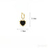 Heart Shaped 18k Gold Plated Sterling Silver Hoop Earrings